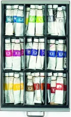 Bisley Multi lade Inzetbak met 9 Compartimenten Plastic Zwart 215 x 340 x 51 mm