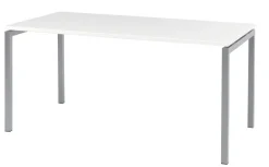 Bisley Quattro Basic Bureau Wit 1.800 (B) x 800 (D) x 740 (H) mm Melamine, Staal