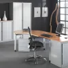 Bisley Roldeurkast Kunststof, metaal 3 Planken Afsluitbaar 1.200 x 430 x 1.330 mm Zwart