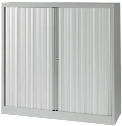 Bisley Roldeurkast Kunststof, metaal 2 Planken Afsluitbaar 1.200 x 430 x 1.181 mm Grijs