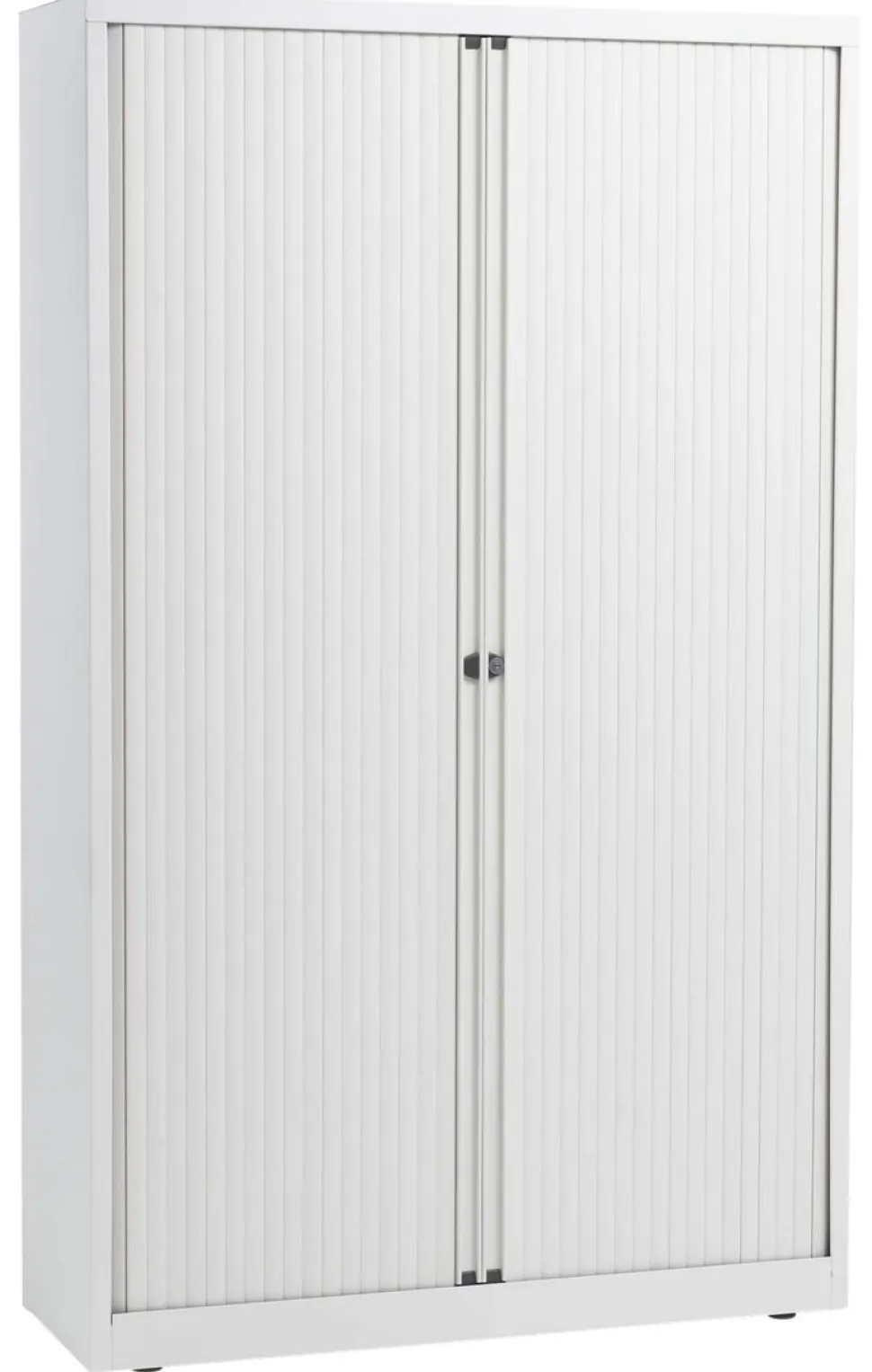 Bisley Roldeurkast Staal 4 Planken Afsluitbaar 1.200 x 430 x 1.980 mm Wit