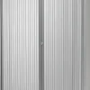 Bisley Roldeurkast Staal 4 Planken Afsluitbaar 1.200 x 430 x 1.980 mm Zilver