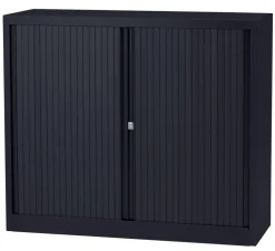 Bisley Roldeurkast Staal 1 Plank Afsluitbaar 1.000 x 430 x 1.030 mm Donkergrijs