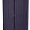 Bisley Roldeurkast Staal 4 Planken Afsluitbaar 1.200 x 430 x 1.980 mm Donkergrijs