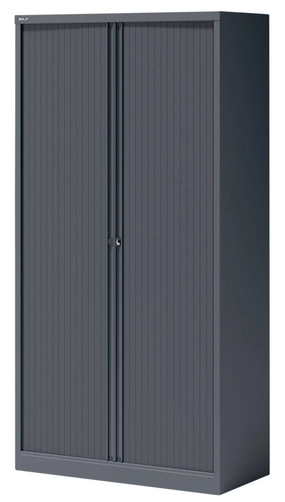 Bisley Roldeurkast Staal 4 Planken Afsluitbaar 1.000 x 470 x 1.985 mm Antraciet