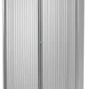 Bisley Roldeurkast Staal 4 Planken Afsluitbaar 1.000 x 430 x 1.980 mm Zilver