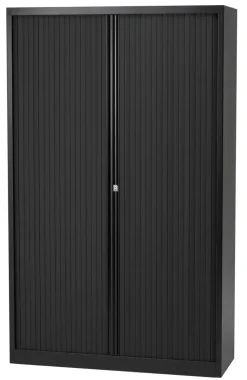 Bisley Roldeurkast Staal 4 Planken Afsluitbaar 1.000 x 430 x 1.980 mm Zwart