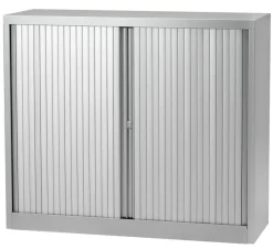 Bisley Roldeurkast Staal 1 Plank Afsluitbaar 1.000 x 430 x 1.030 mm Zilver