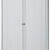 Bisley Roldeurkast Staal 4 Planken Afsluitbaar 1.000 x 430 x 1.980 mm Grijs