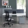 Bisley Scheidingswand Quattro desk basic Lichtgrijs Zilver 1.800 x 350 mm