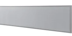 Bisley Scheidingswand Quattro desk basic Lichtgrijs Zilver 1.800 x 350 mm
