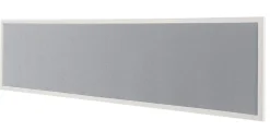 Bisley Scheidingswand Quattro desk basic Lichtgrijs Wit 1.600 x 350 mm