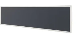 Bisley Scheidingswand Quattro desk basic Grijs, wit 1.800 x 350 mm