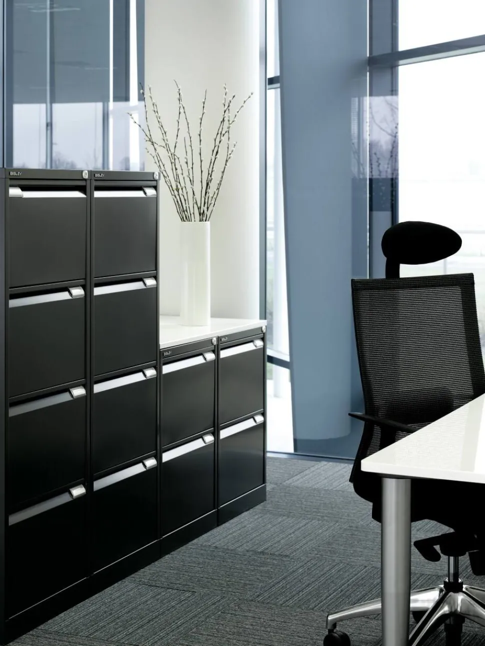 Bisley Stalen Archiefkast 2 Lades 470 x 622 x 711 mm Beige