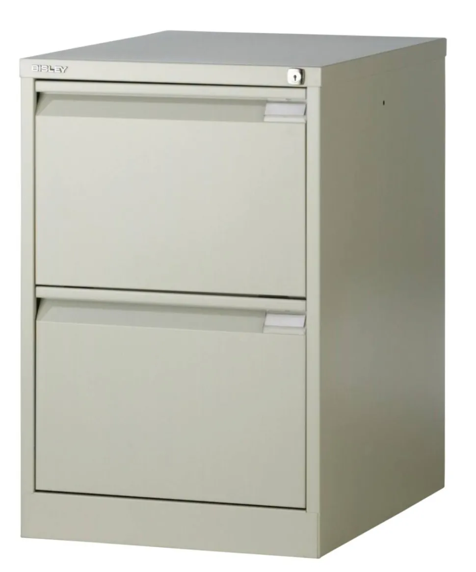 Bisley Stalen Archiefkast 2 Lades 470 x 622 x 711 mm Beige