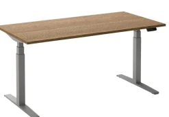Ceha Adjust 2 Plus Elektrisch hoogteverstelbaar Zit-sta-bureau Rechthoekig Tabak Eiken T-Voet 1,800 (B) x 900 (D) x 1,300 (H) mm Melamine, metaal