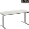 Ceha Adjust 2 Plus Elektrisch hoogteverstelbaar Zit-sta-bureau Rechthoekig Wit T-Voet 1,600 (B) x 800 (D) x 1,300 (H) mm Melamine, metaal