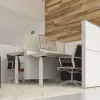 Ceha Adjust 2 Plus Elektrisch hoogteverstelbaar Zit-sta-bureau Rechthoekig Wit Eiken T-Voet 1,800 (B) x 800 (D) x 1,300 (H) mm Melamine, metaal