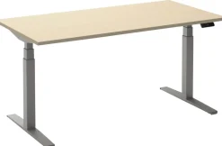 Ceha Adjust 2 Plus Elektrisch hoogteverstelbaar Zit-sta-bureau Rechthoekig Ahorn T-Voet 1,800 (B) x 900 (D) x 1,300 (H) mm Melamine, metaal