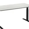 Ceha Adjust 2 Plus Elektrisch hoogteverstelbaar Zit-sta-bureau Rechthoekig Wit T-Voet 1,800 (B) x 900 (D) x 1,300 (H) mm Melamine, metaal