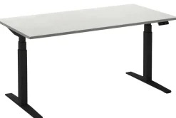 Ceha Adjust 2 Plus Elektrisch hoogteverstelbaar Zit-sta-bureau Rechthoekig Wit T-Voet 2,000 (B) x 800 (D) x 1,300 (H) mm Melamine, metaal