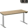 Ceha Adjust 2 Plus Elektrisch hoogteverstelbaar Zit-sta-bureau Rechthoekig Eiken T-Voet 1,800 (B) x 900 (D) x 1,300 (H) mm Melamine, metaal