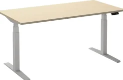 Ceha Adjust 2 Plus Elektrisch hoogteverstelbaar Zit-sta-bureau Rechthoekig Ahorn T-Voet 2,000 (B) x 800 (D) x 1,300 (H) mm Melamine, metaal
