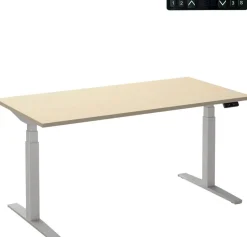 Ceha Adjust 2 Plus Elektrisch hoogteverstelbaar Zit-sta-bureau Rechthoekig Ahorn T-Voet 2,000 (B) x 800 (D) x 1,300 (H) mm Melamine, metaal