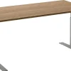 Ceha Adjust 2 Plus Elektrisch hoogteverstelbaar Zit-sta-bureau Rechthoekig Tabak Eiken T-Voet 1,600 (B) x 800 (D) x 1,300 (H) mm Melamine, metaal