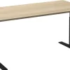 Ceha Adjust 2 Plus Elektrisch hoogteverstelbaar Zit-sta-bureau Rechthoekig Wit Eiken T-Voet 1,800 (B) x 800 (D) x 1,300 (H) mm Melamine, metaal