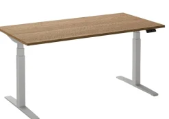 Ceha Adjust 2 Plus Elektrisch hoogteverstelbaar Zit-sta-bureau Rechthoekig Tabak Eiken T-Voet 2,000 (B) x 800 (D) x 1,300 (H) mm Melamine, metaal