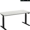 Ceha Adjust 2 Plus Elektrisch hoogteverstelbaar Zit-sta-bureau Rechthoekig Wit T-Voet 1,800 (B) x 800 (D) x 1,300 (H) mm Melamine, metaal