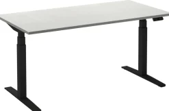 Ceha Adjust 2 Plus Elektrisch hoogteverstelbaar Zit-sta-bureau Rechthoekig Wit T-Voet 1,800 (B) x 800 (D) x 1,300 (H) mm Melamine, metaal