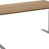 Ceha Adjust 2 Plus Elektrisch hoogteverstelbaar Zit-sta-bureau Rechthoekig Tabak Eiken T-Voet 1,400 (B) x 800 (D) x 1,300 (H) mm Melamine, metaal