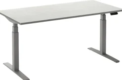 Ceha Adjust 2 Plus Elektrisch hoogteverstelbaar Zit-sta-bureau Rechthoekig Wit T-Voet 2,000 (B) x 800 (D) x 1,300 (H) mm Melamine, metaal