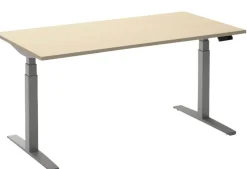 Ceha Adjust 2 Plus Elektrisch hoogteverstelbaar Zit-sta-bureau Rechthoekig Ahorn T-Voet 1,800 (B) x 900 (D) x 1,300 (H) mm Melamine, metaal