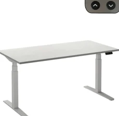 Ceha Adjust 2 Plus Elektrisch hoogteverstelbaar Zit-sta-bureau Rechthoekig Wit T-Voet 1,800 (B) x 800 (D) x 1,300 (H) mm Melamine, metaal