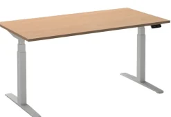 Ceha Adjust 2 Plus Elektrisch hoogteverstelbaar Zit-sta-bureau Rechthoekig Beuken T-Voet 2,000 (B) x 800 (D) x 1,300 (H) mm Melamine, metaal