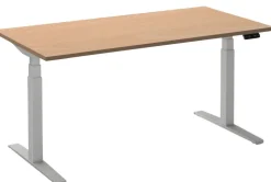 Ceha Adjust 2 Plus Elektrisch hoogteverstelbaar Zit-sta-bureau Rechthoekig Beuken T-Voet 1,800 (B) x 900 (D) x 1,300 (H) mm Melamine, metaal
