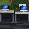 Ceha Adjust 2 Plus Elektrisch hoogteverstelbaar Zit-sta-bureau Rechthoekig Wit Eiken T-Voet 1,800 (B) x 800 (D) x 1,300 (H) mm Melamine, metaal