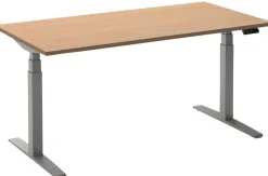 Ceha Adjust 2 Plus Elektrisch hoogteverstelbaar Zit-sta-bureau Rechthoekig Beuken T-Voet 1,800 (B) x 800 (D) x 1,300 (H) mm Melamine, metaal