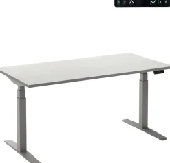 Ceha Adjust 2 Plus Elektrisch hoogteverstelbaar Zit-sta-bureau Rechthoekig Wit T-Voet 1,800 (B) x 900 (D) x 1,300 (H) mm Melamine, metaal
