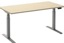 Ceha Adjust 2 Plus Elektrisch hoogteverstelbaar Zit-sta-bureau Rechthoekig Ahorn T-Voet 1,800 (B) x 800 (D) x 1,300 (H) mm Melamine, metaal