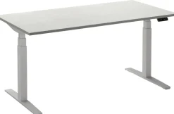 Ceha Adjust 2 Plus Elektrisch hoogteverstelbaar Zit-sta-bureau Rechthoekig Wit T-Voet 2,000 (B) x 800 (D) x 1,300 (H) mm Melamine, metaal