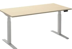 Ceha Adjust 2 Plus Elektrisch hoogteverstelbaar Zit-sta-bureau Rechthoekig Ahorn T-Voet 1,800 (B) x 900 (D) x 1,300 (H) mm Melamine, metaal