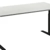 Ceha Adjust 2 Plus Elektrisch hoogteverstelbaar Zit-sta-bureau Rechthoekig Wit T-Voet 1,800 (B) x 800 (D) x 1,300 (H) mm Melamine, metaal