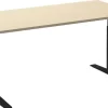 Ceha Adjust 2 Plus Elektrisch hoogteverstelbaar Zit-sta-bureau Rechthoekig Ahorn T-Voet 1,600 (B) x 800 (D) x 1,300 (H) mm Melamine, metaal