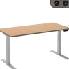 Ceha Adjust 2 Plus Elektrisch hoogteverstelbaar Zit-sta-bureau Rechthoekig Beuken T-Voet 1,800 (B) x 800 (D) x 1,300 (H) mm Melamine, metaal
