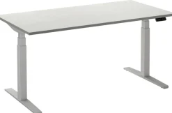 Ceha Adjust 2 Plus Elektrisch hoogteverstelbaar Zit-sta-bureau Rechthoekig Wit T-Voet 1,800 (B) x 800 (D) x 1,300 (H) mm Melamine, metaal