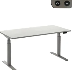 Ceha Adjust 2 Plus Elektrisch hoogteverstelbaar Zit-sta-bureau Rechthoekig Wit T-Voet 1,800 (B) x 800 (D) x 1,300 (H) mm Melamine, metaal